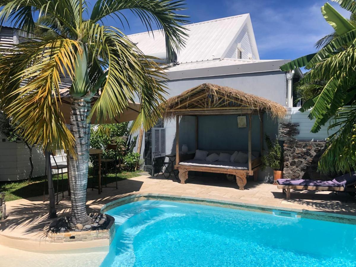 Studio Independant Dans Propriete Avec Piscine Et Wifi Apartman Saint-Gilles-les Bains Kültér fotó