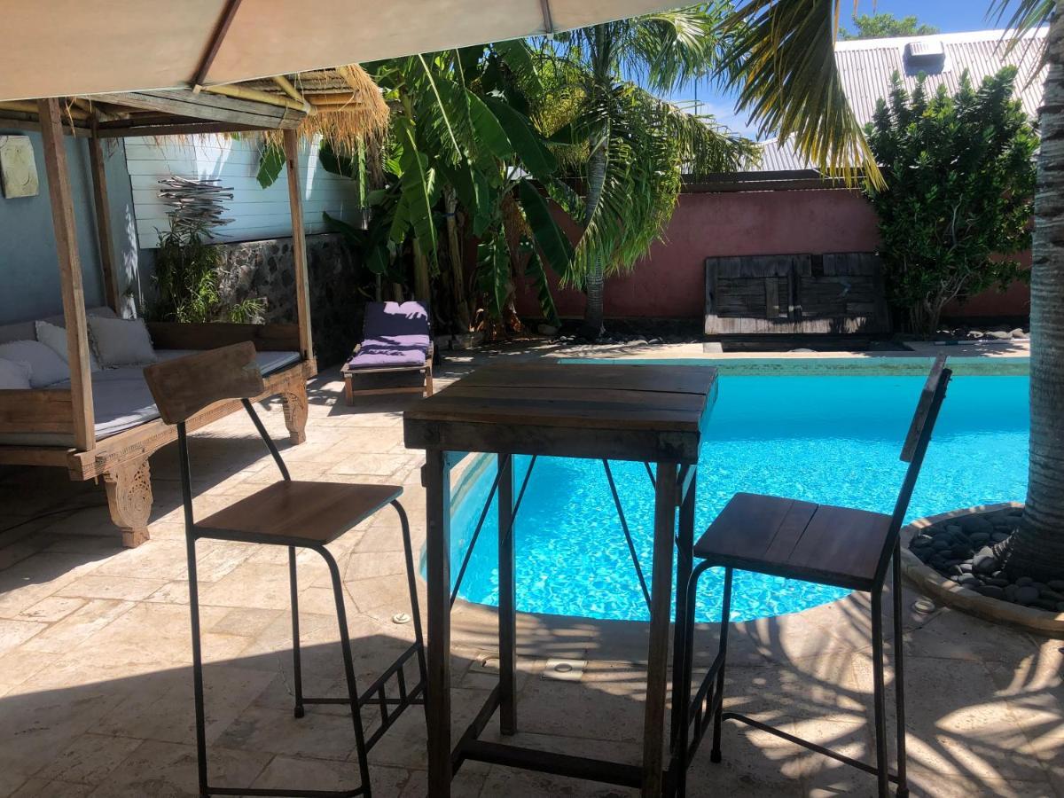 Studio Independant Dans Propriete Avec Piscine Et Wifi Apartman Saint-Gilles-les Bains Kültér fotó